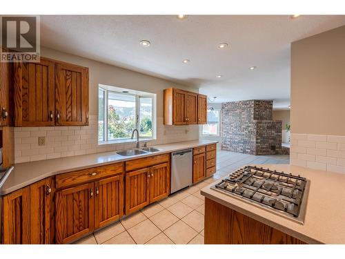 12021 Jones Flat Road, Summerland, BC - Indoor Photo Showing Kitchen With Double Sink