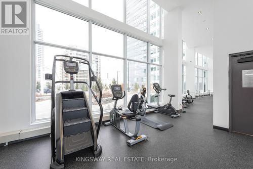 1403 - 4065 Confederation Parkway, Mississauga (City Centre), ON - Indoor Photo Showing Gym Room