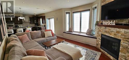 53 Foxborough Trl, Sault Ste. Marie, ON - Indoor Photo Showing Living Room With Fireplace