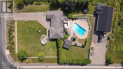 1033 Black Rd, Sault Ste. Marie, ON - Outdoor With In Ground Pool With View