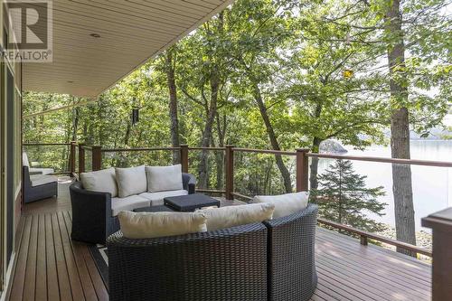 687 Finns Bay Rd N, Echo Bay, ON - Outdoor With Deck Patio Veranda With Exterior