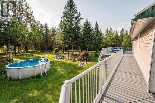 12065 Lower Mud River Road, Prince George, BC - Outdoor With Above Ground Pool With Backyard