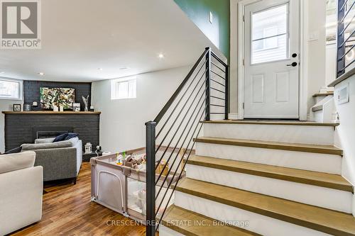 3 Halam Avenue, Hamilton (Burkholme), ON - Indoor Photo Showing Living Room With Fireplace