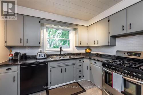 47 Blossom Avenue, Brantford, ON - Indoor Photo Showing Kitchen With Double Sink