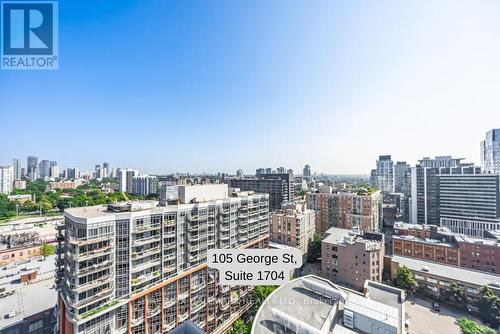 1704 - 105 George Street, Toronto (Moss Park), ON - Outdoor With View