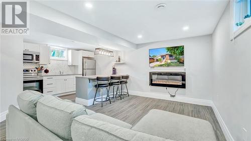 2086 8Th Ave E, Owen Sound, ON - Indoor Photo Showing Living Room With Fireplace