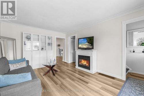 49 Ninth Avenue, Brantford, ON - Indoor Photo Showing Living Room With Fireplace