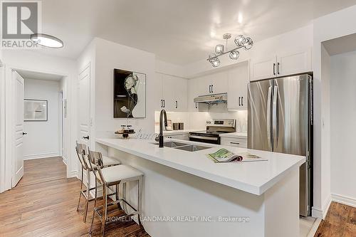 201 - 509 Beecroft Road, Toronto (Willowdale West), ON - Indoor Photo Showing Kitchen With Stainless Steel Kitchen With Double Sink With Upgraded Kitchen