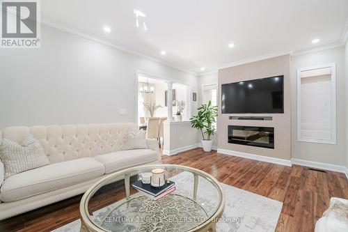 16 Osgoode Drive, Brampton (Brampton East), ON - Indoor Photo Showing Living Room With Fireplace