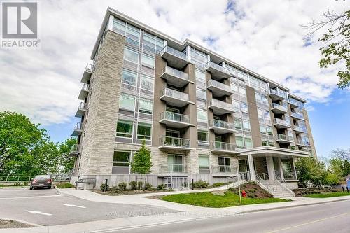 509 - 479 Charlton Avenue E, Hamilton (Stinson), ON - Outdoor With Balcony With Facade