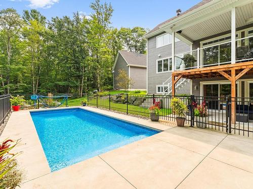 Back facade - 4 Rue De La Rivière, Lac-Brome, QC - Outdoor With In Ground Pool