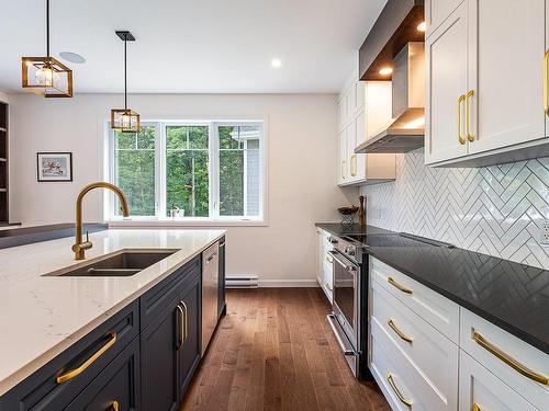 Cuisine - 4 Rue De La Rivière, Lac-Brome, QC - Indoor Photo Showing Kitchen With Double Sink With Upgraded Kitchen