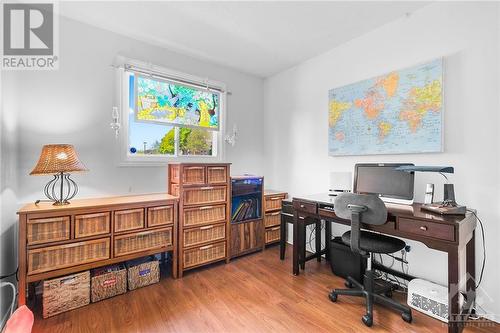 Bedroom two is being used as an office. Great idea if working from home! - 260 Brittany Drive Unit#103, Ottawa, ON - Indoor Photo Showing Office