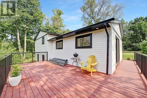 129 Langford Church Road, Brantford, ON - Outdoor With Deck Patio Veranda With Exterior