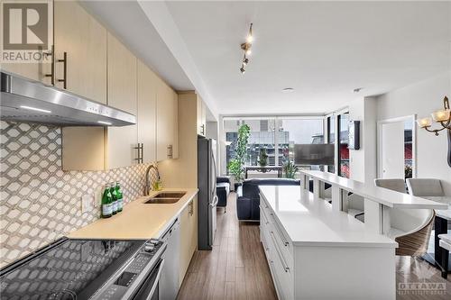 1035 Bank Street Unit#705, Ottawa, ON - Indoor Photo Showing Kitchen With Double Sink With Upgraded Kitchen