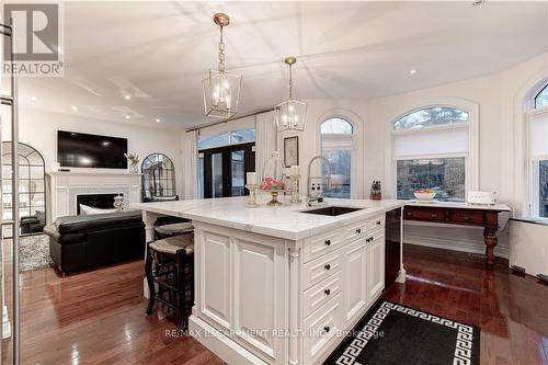 2214 Hampstead Road, Oakville (River Oaks), ON - Indoor Photo Showing Kitchen With Fireplace