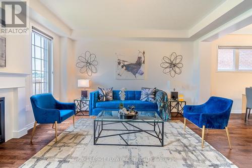 24 Herrick Drive, Brampton, ON - Indoor Photo Showing Living Room With Fireplace