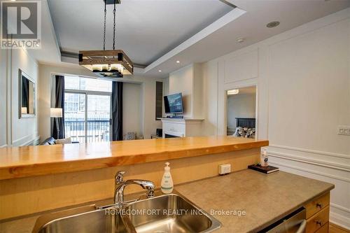 701 - 8 Wellesley Street E, Toronto (Church-Yonge Corridor), ON - Indoor Photo Showing Kitchen With Double Sink