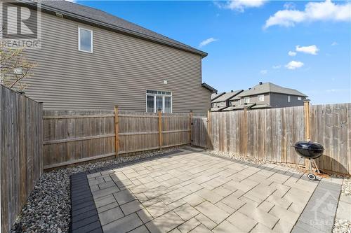 Fenced yard with interlock patio - 109 Hawkeswood Drive, Ottawa, ON - Outdoor With Exterior