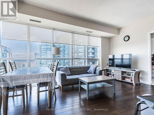 3102 - 4011 Brickstone Mews, Mississauga (City Centre), ON - Indoor Photo Showing Living Room