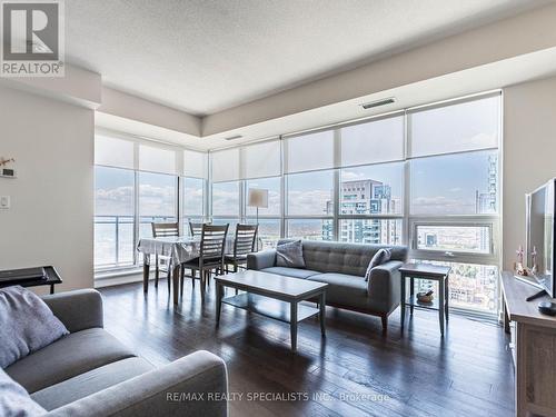 3102 - 4011 Brickstone Mews, Mississauga (City Centre), ON - Indoor Photo Showing Living Room