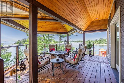 B-209 Lumsden Island W, The Archipelago, ON - Outdoor With Body Of Water With Deck Patio Veranda With Exterior