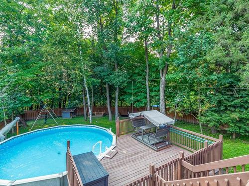 Overall view - 401 Rue Du Clos-Du-Marquis, Prévost, QC - Outdoor With Above Ground Pool