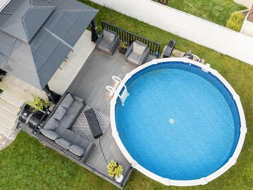 Aerial photo - 343 Rue François-Cotineau, Terrebonne (Lachenaie), QC - Outdoor With Above Ground Pool