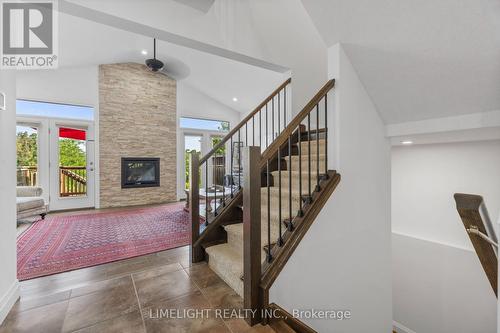 302 Callaway Road, London, ON - Indoor Photo Showing Other Room With Fireplace