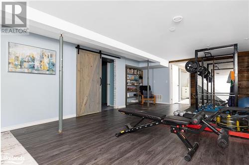 1322 Britannia Road, Huntsville, ON - Indoor Photo Showing Gym Room