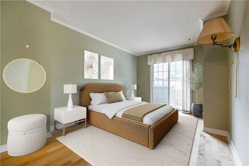 Virtually staged! - 1275 Maple Crossing Boulevard|Unit #12, Burlington, ON - Indoor Photo Showing Bedroom