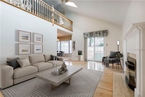 Virtually staged! - 1275 Maple Crossing Boulevard|Unit #12, Burlington, ON - Indoor Photo Showing Living Room