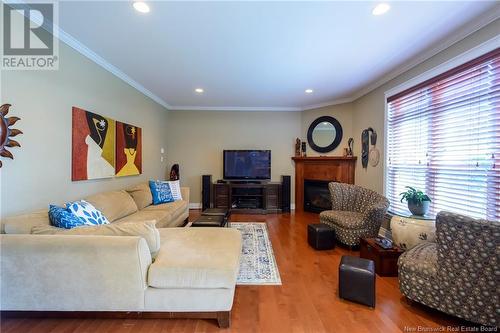 38 Shornecliff Drive, Quispamsis, NB - Indoor Photo Showing Living Room With Fireplace