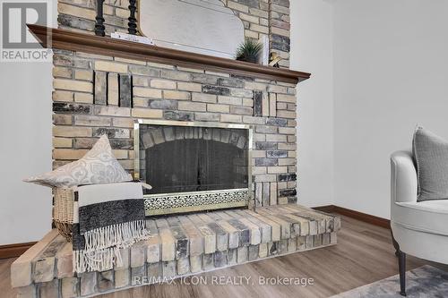 Wood Burning Fireplace-Not WETT Certified - 10 Ski View Road, London, ON - Indoor With Fireplace