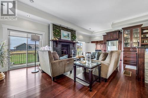 139 Ridgewood Drive, Paradise, NL - Indoor Photo Showing Living Room With Fireplace