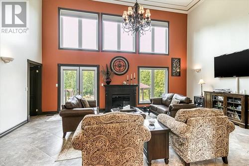 333 Garson Coniston, Garson, ON - Indoor Photo Showing Living Room With Fireplace