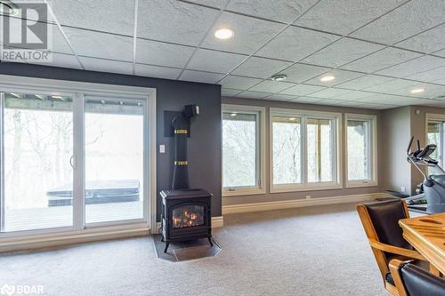 4992 County Rd 1 Road, Consecon, ON - Indoor With Fireplace