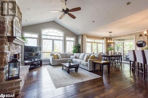 4992 County Rd 1 Road, Consecon, ON - Indoor Photo Showing Living Room With Fireplace