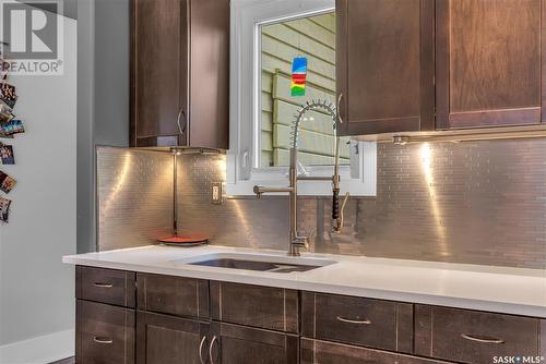 409 D Avenue S, Saskatoon, SK - Indoor Photo Showing Kitchen With Double Sink