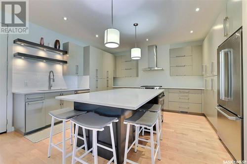 4214 Skinner Court, Regina, SK - Indoor Photo Showing Kitchen With Stainless Steel Kitchen With Upgraded Kitchen