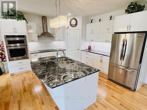 2951 Heardcreek Trail, London, ON - Indoor Photo Showing Kitchen With Double Sink With Upgraded Kitchen