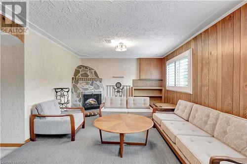 94 Harold Avenue, Kitchener, ON - Indoor Photo Showing Living Room With Fireplace