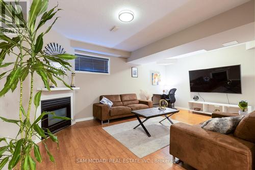 19 Foxtrot Drive, Hamilton (Stoney Creek Mountain), ON - Indoor Photo Showing Living Room With Fireplace