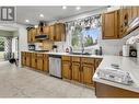 4322 Highland Drive, Prince George, BC  - Indoor Photo Showing Kitchen With Double Sink 