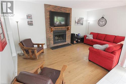 717 Campbell Avenue, Fergus, ON - Indoor Photo Showing Living Room With Fireplace