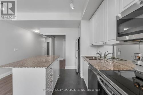 309 - 225 Webb Drive, Mississauga (City Centre), ON - Indoor Photo Showing Kitchen With Double Sink With Upgraded Kitchen