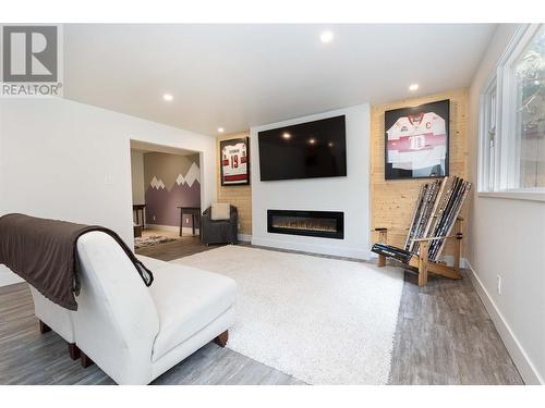 2539 Forest Drive, Blind Bay, BC - Indoor Photo Showing Living Room With Fireplace