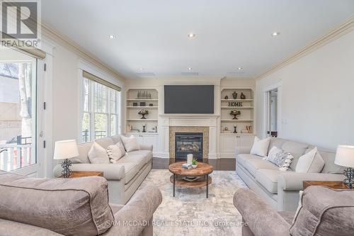 80 Cox Drive, Oakville (Eastlake), ON - Indoor Photo Showing Living Room With Fireplace