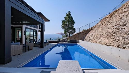 740 Pinehaven Court, Kelowna, BC - Outdoor With In Ground Pool