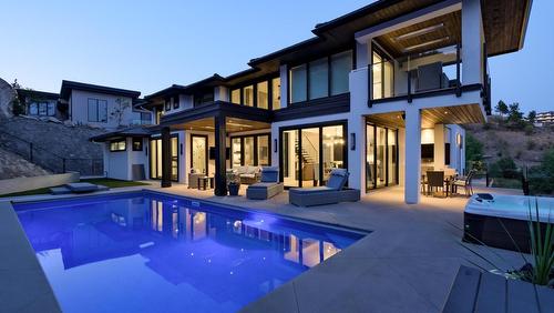 740 Pinehaven Court, Kelowna, BC - Outdoor With In Ground Pool